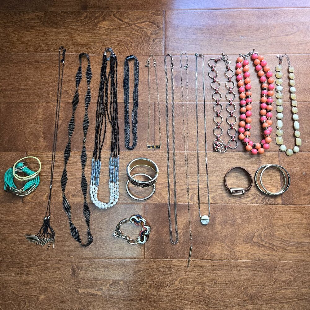 Jewelry Bundle – 11 Necklaces + 8 Bracelets Mix | Modern, Statement, & Classic S